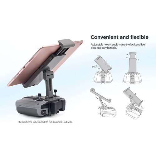 VCUTECH Drone RC Tablet Holder Compatible with DJI Mini 2 and DJI Mavic Air 2, Adjustable Tablet Holder for Drones, 4-10.9 inch iPad Tablet Mount, Drone Accessories (Mavic Air 2/Mini 2) NEW