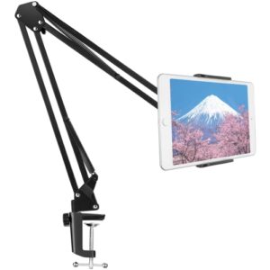 ISTAR Bed Cell Phone Holder - Lazy Adjustable Bracket - Tablet Holder Stand Universal Mobile Phone Stand for Desk, 360º Rotating Phone Mounts for Bed Flexible Phone Holder Accessories