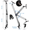 ISTAR Bed Cell Phone Holder - Lazy Adjustable Bracket - Tablet Holder Stand Universal Mobile Phone Stand for Desk, 360º Rotating Phone Mounts for Bed Flexible Phone Holder Accessories