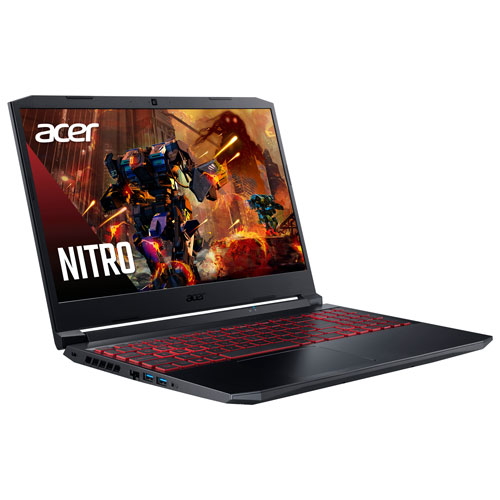 Acer Nitro 5 15.6" Gaming Laptop - Black (Intel Core i5-11400H/512GB SSD/8GB RAM/RTX 3050/Windows 11)