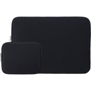 15.6 Inch Laptop Sleeve Protective Case Cover Carrying Bag with Accessories Pouch,Compatible with 15.6" Dell
