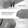 Electronics Organizer, Cable Organizer for Electronic Accessories, Double Layer Travel Cord Storage Bag for iPad Tablet