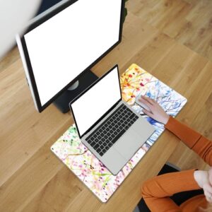 Desk Pad Large Keyboard and Mouse Pad for Laptop Computer, PU Leather Desk Cover Protector, Desk Décor Accessories