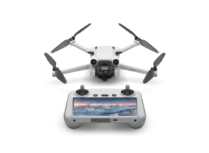 DJI Mini 3 Pro Quadcopter Drone and Remote Control with Built-in Screen (DJI RC) - Grey