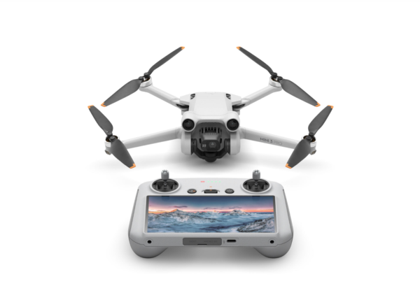 DJI Mini 3 Pro Quadcopter Drone and Remote Control with Built-in Screen (DJI RC) - Grey