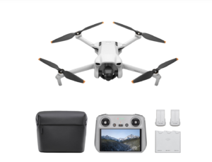 DJI Mini 3 Quadcopter Drone Fly More Combo & Remote Control with Built-in Screen (DJI RC) - Grey