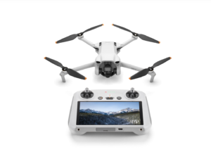 DJI Mini 3 Quadcopter Drone & Remote Control with Built-in Screen (DJI RC) - Grey