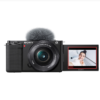 Sony Alpha ZV-E10 APS-C Interchangeable Lens Mirrorless Vlog Camera with 16-50mm Lens Kit - Black