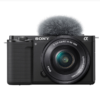 Sony Alpha ZV-E10 APS-C Interchangeable Lens Mirrorless Vlog Camera with 16-50mm Lens Kit - Black
