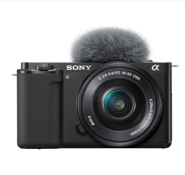 Sony Alpha ZV-E10 APS-C Interchangeable Lens Mirrorless Vlog Camera with 16-50mm Lens Kit - Black