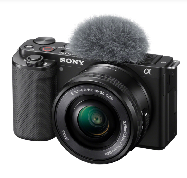 Sony Alpha ZV-E10 APS-C Interchangeable Lens Mirrorless Vlog Camera with 16-50mm Lens Kit - Black