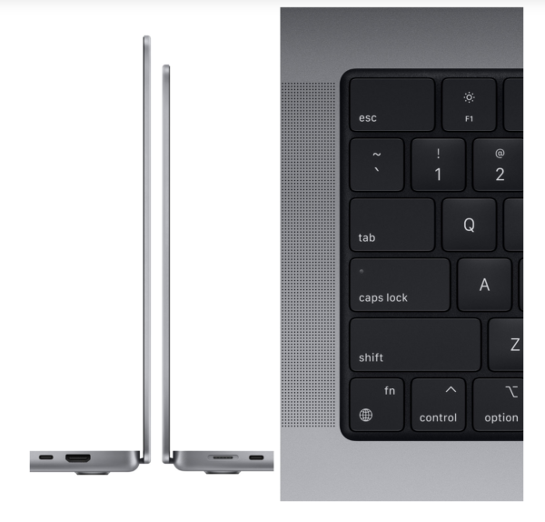 Apple MacBook Pro 16" (2021) - Space Grey (Apple M1 Pro Chip / 512GB SSD / 16GB RAM) - English