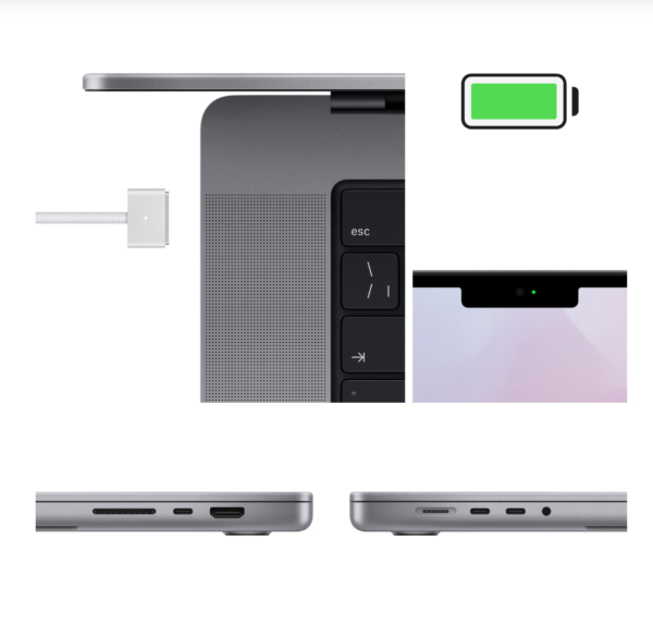 Apple MacBook Pro 16" (2021) - Space Grey (Apple M1 Pro Chip / 512GB SSD / 16GB RAM) - English